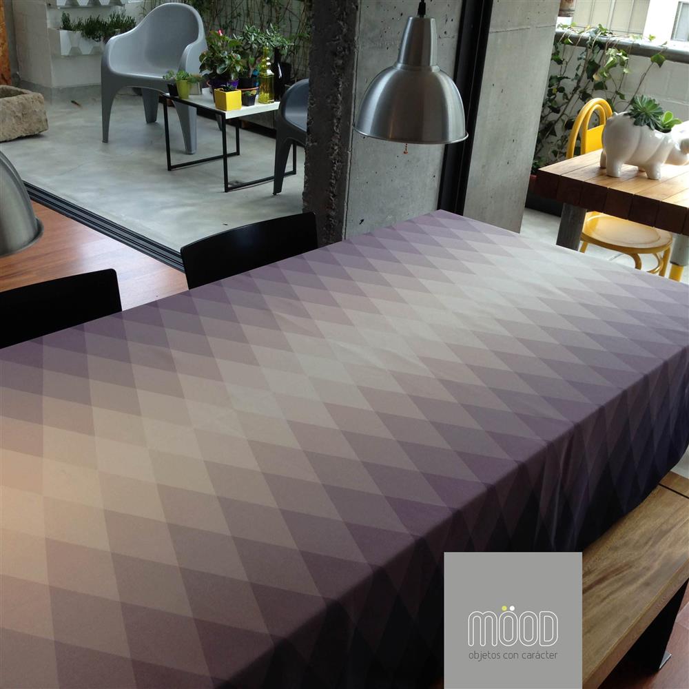 Mantel Rectangular Rombos Gris 2X1.50Mt img #2
