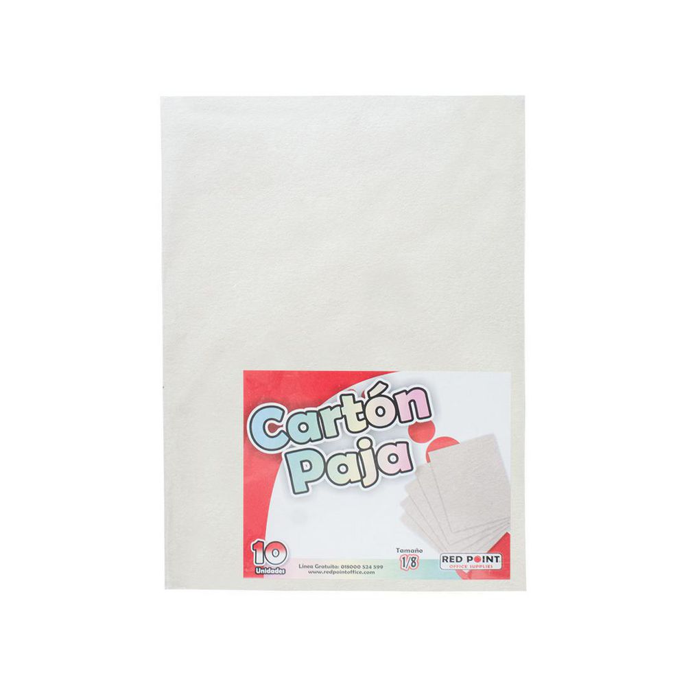 Carton Paja 1/8 Blanco FORMAS Y COLORES 413614