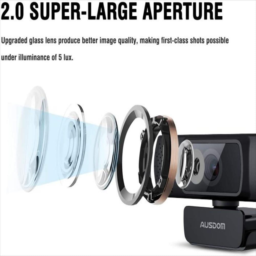 Cámara Web Empresarial Para Pc Full Hd Con Micrófono img #2