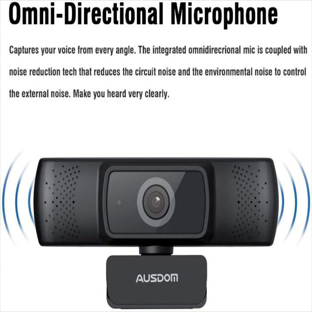 Cámara Web Empresarial Para Pc Full Hd Con Micrófono img #3