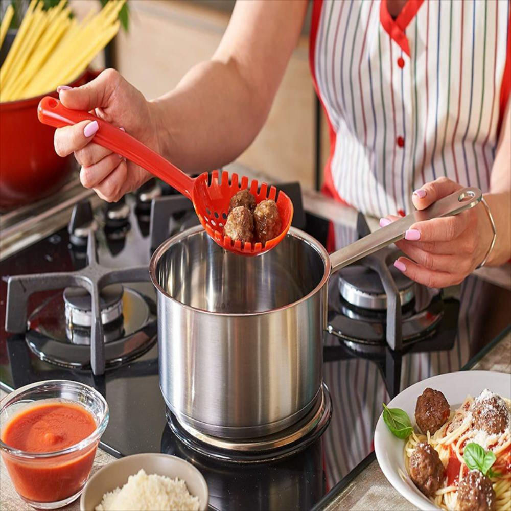 Kit De Cucharas Ranuradas Para Servir Y Cocinar img #3