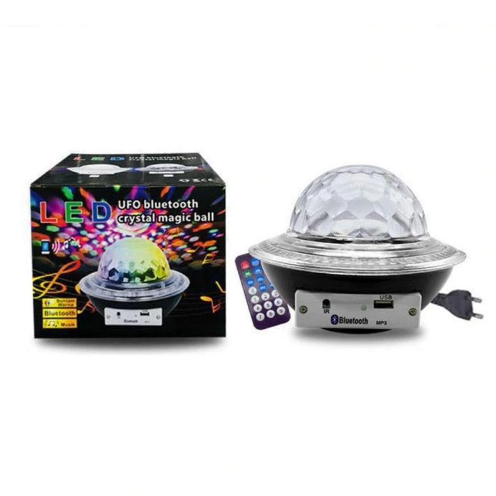 Lampara Proyección Luz Led Colores Bluetooth Ufo Mp3
