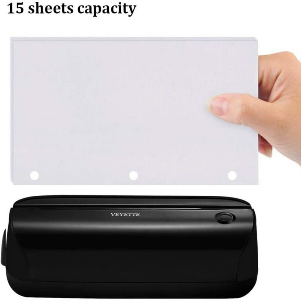 Perforadora De Papel Eléctrico De 3 Agujeros Para 15 Hojas img #1