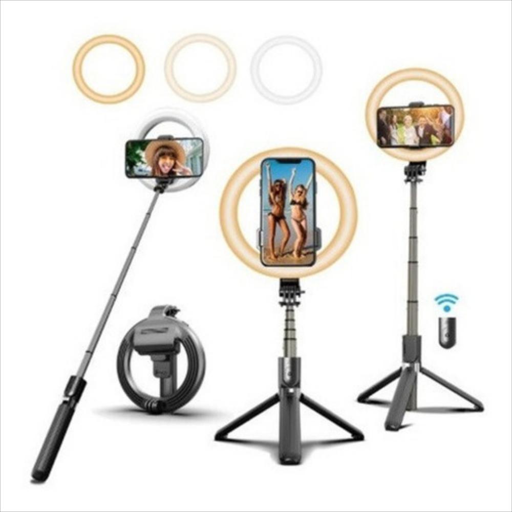 Aro De Luz 6In Selfie Stick Control Remoto