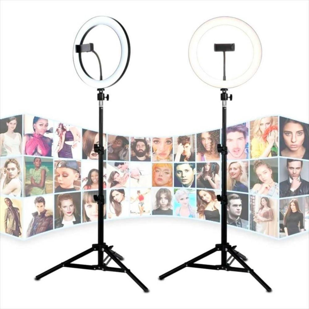 Aro De Luz 32 Cm Led 3 Modos Tripode 2.10 Mts Selfie Tiktok Foto img #1
