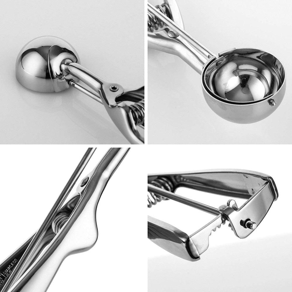 Cuchara Para Helado Y Masa De Galleta De Acero Inoxidable img #3