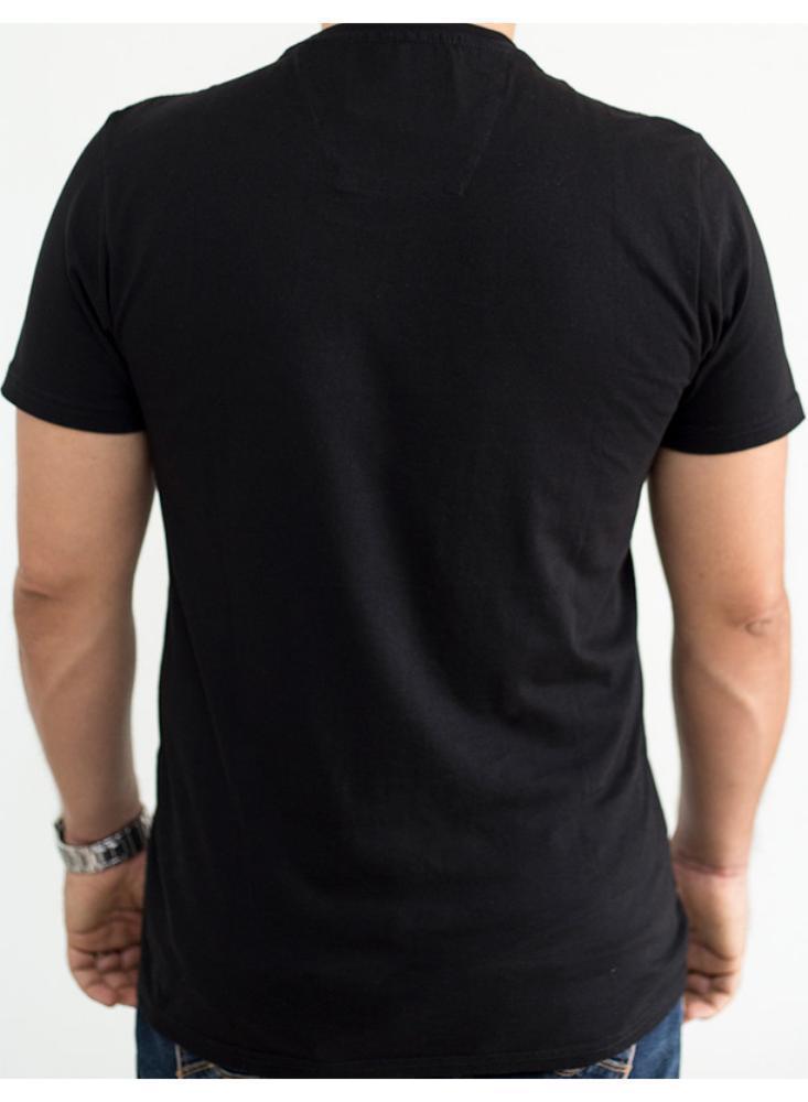 Camiseta Cuello Redondo Negra Hombre Apostol XL Negro