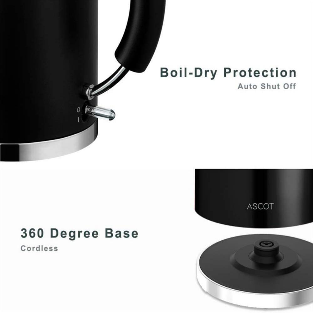 Hervidor Eléctrico Para Té De Acero Inoxidable Inalámbrico img #2