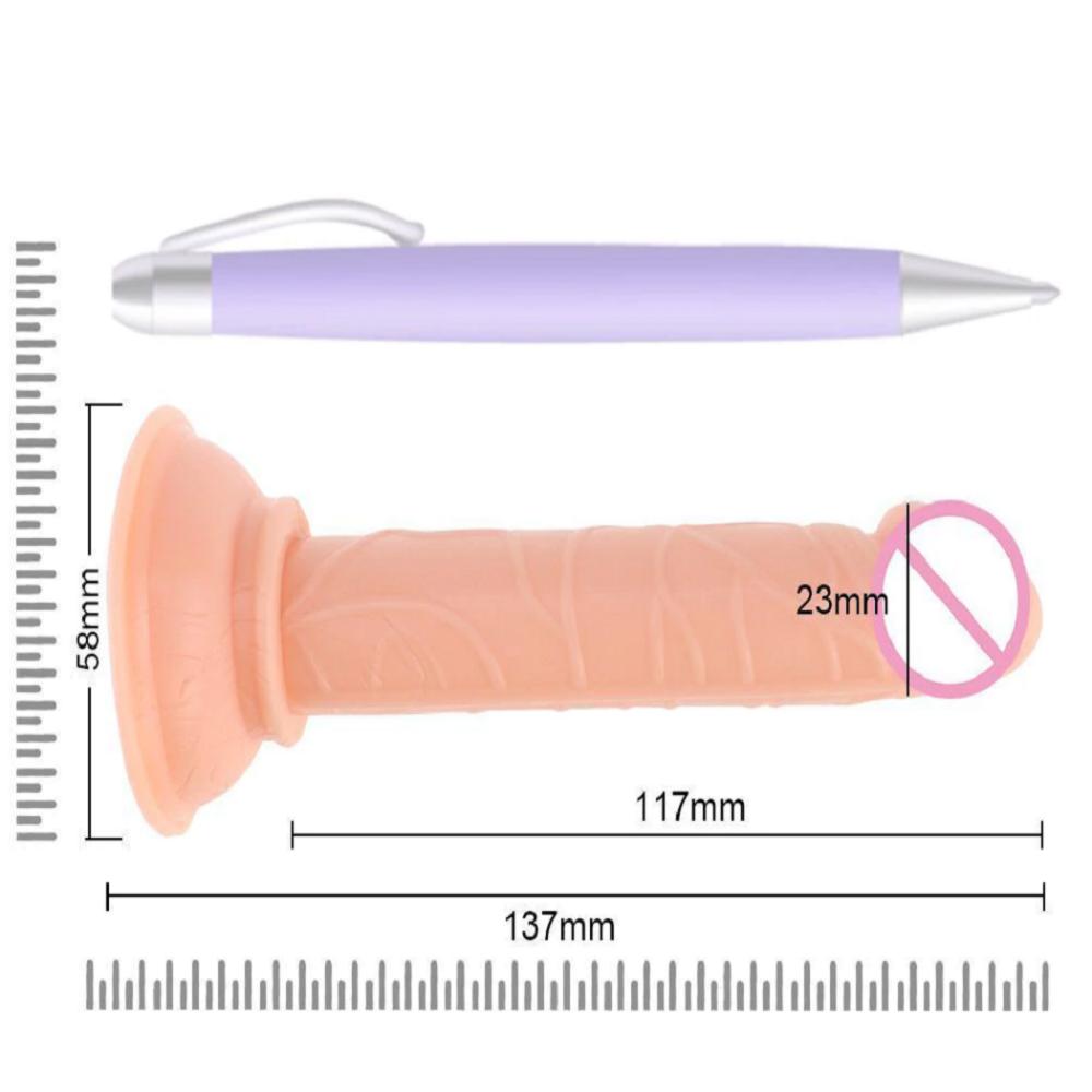 Dildo Consolador Vaginal Silicona Sin Vibración img #4