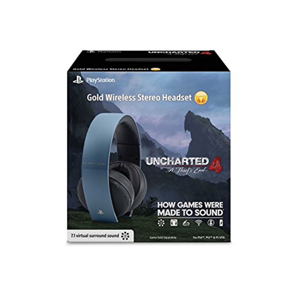 PlayStation Gold Headset Uncharted 4 Limited Edition img #2
