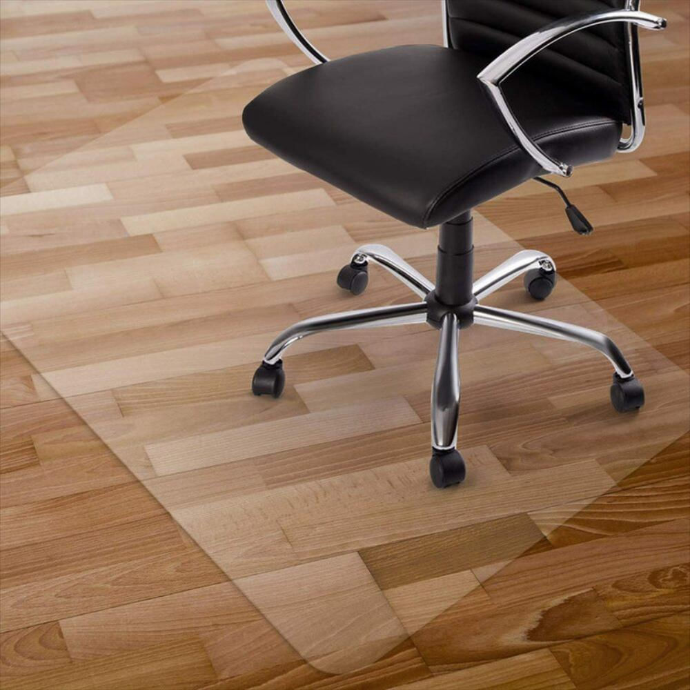 WASJOYE Tapete para silla de escritorio para alfombra, tapete redondo  transparente de 36 pulgadas con borde extendido para sillas, bueno para