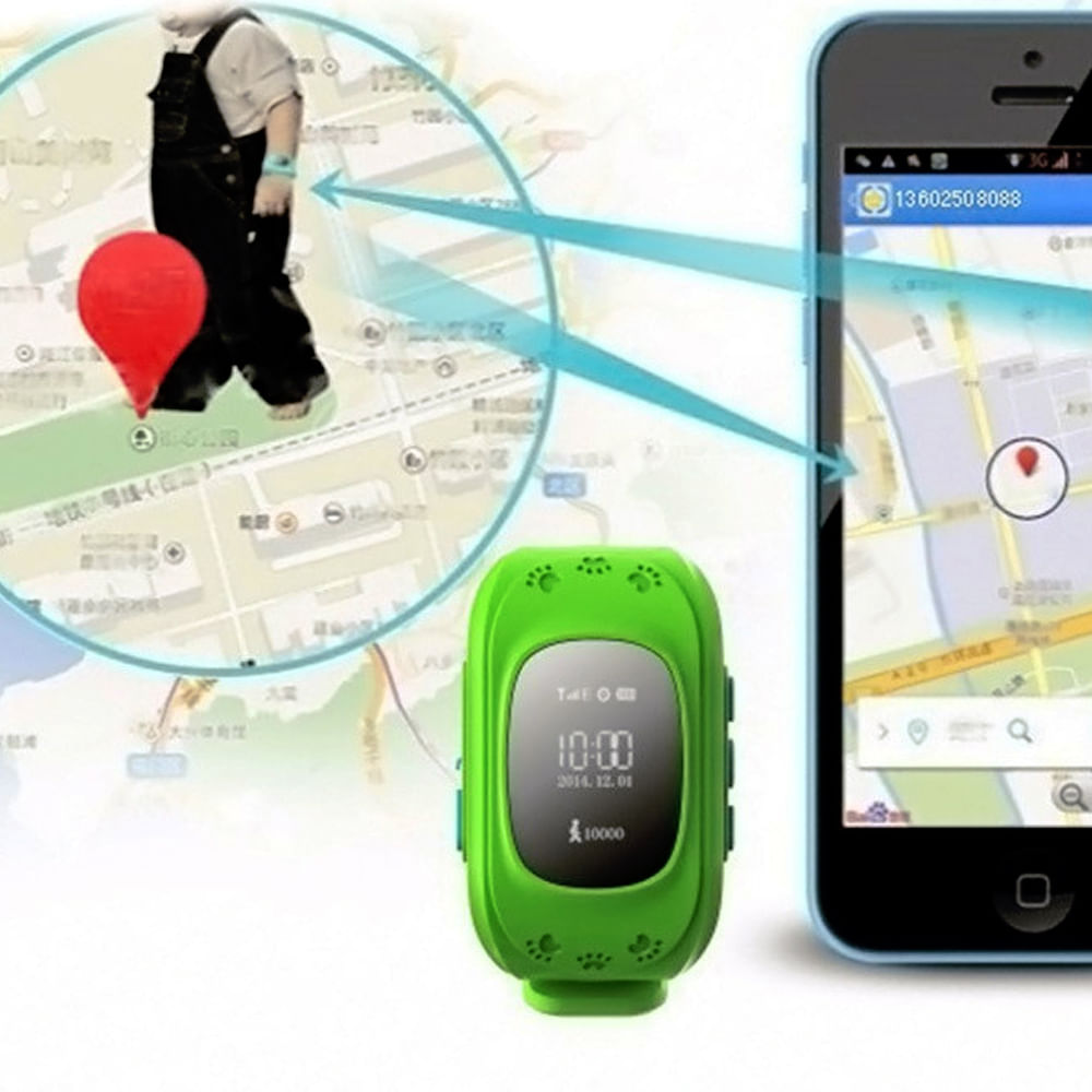 Reloj Q50 con Gps Localizador para Niños Verde img #5