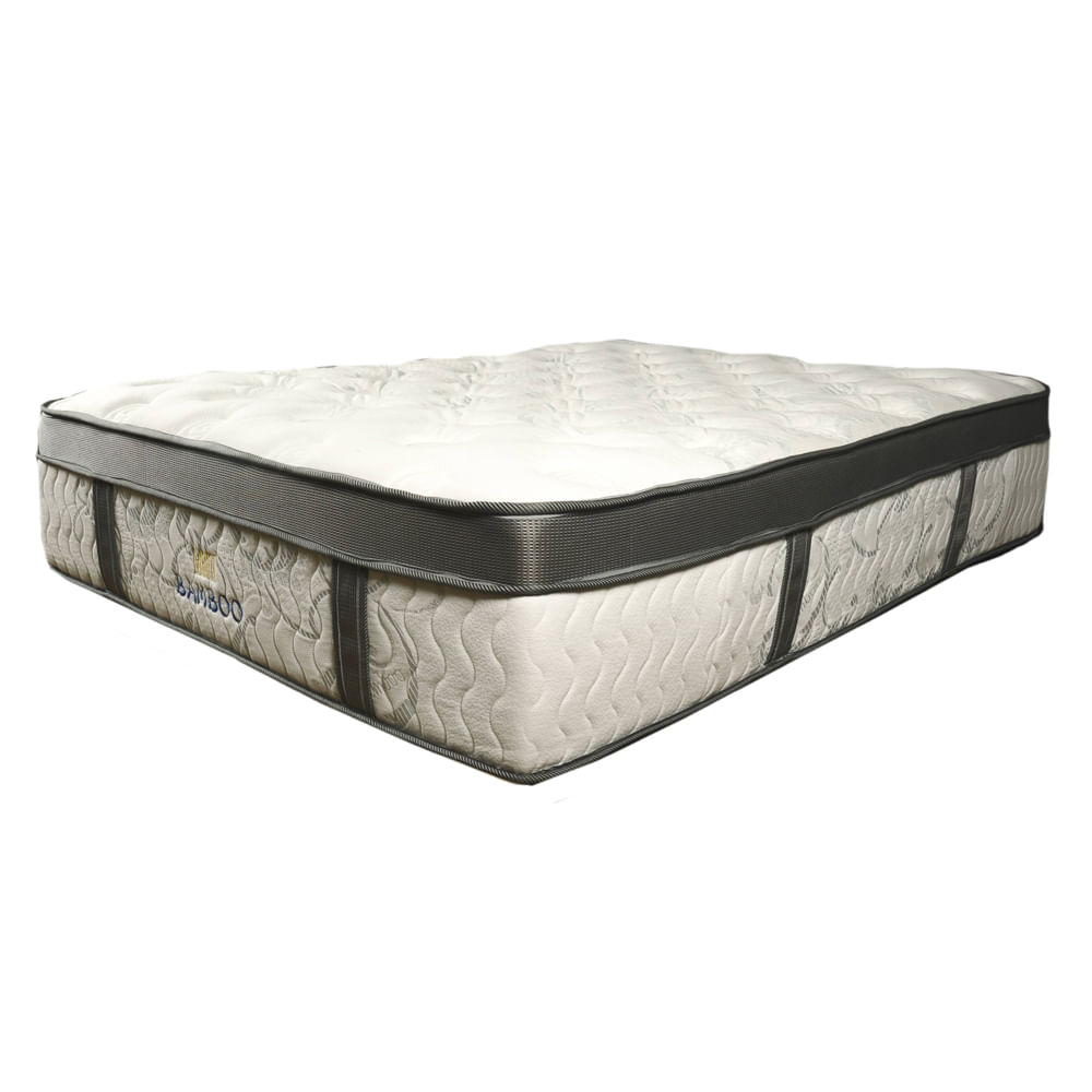 Colchon Bamboo Doble Panal Pocket Y Resortado King 200 X 200 img #2