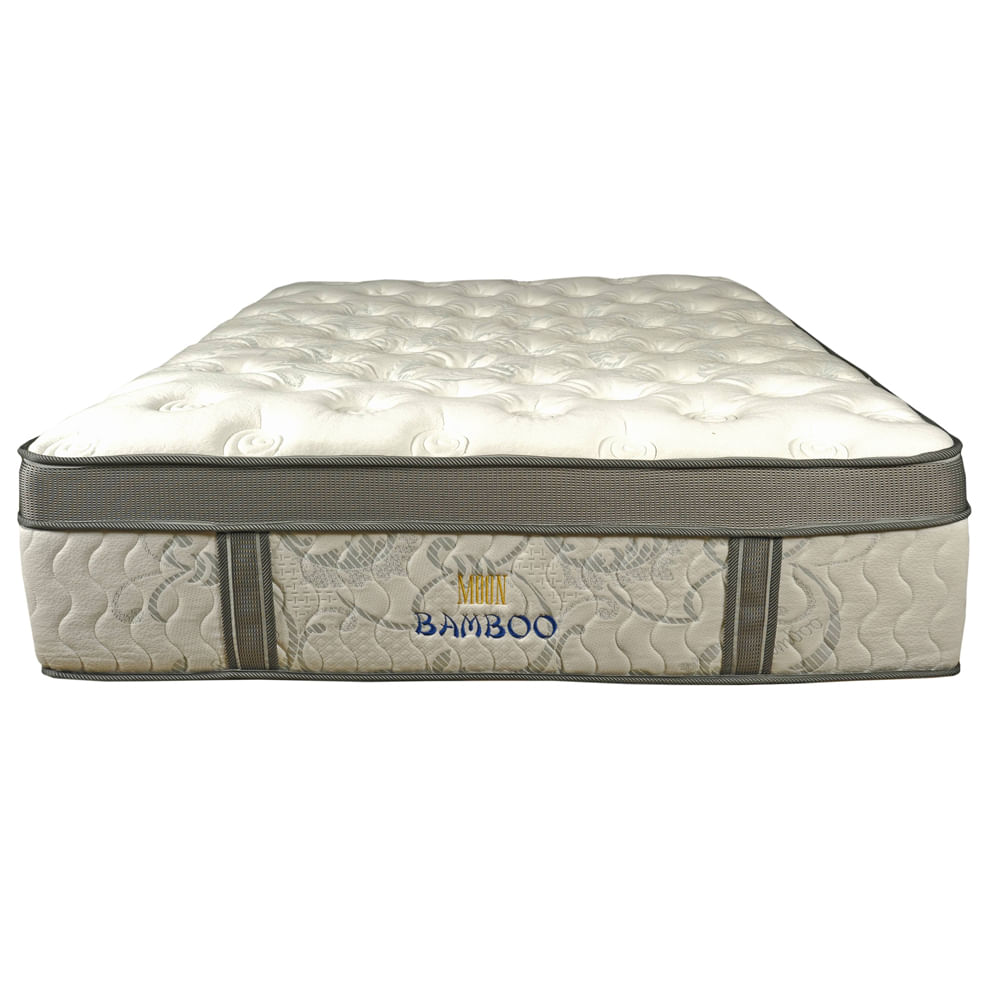 Colchon Bamboo Doble Panal Pocket Y Resortado King 200 X 200