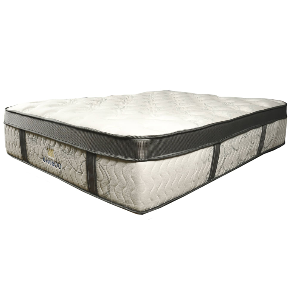 Colchon Bamboo Panal Pocket Y Resortado Sencillo 100 X 190 img #2