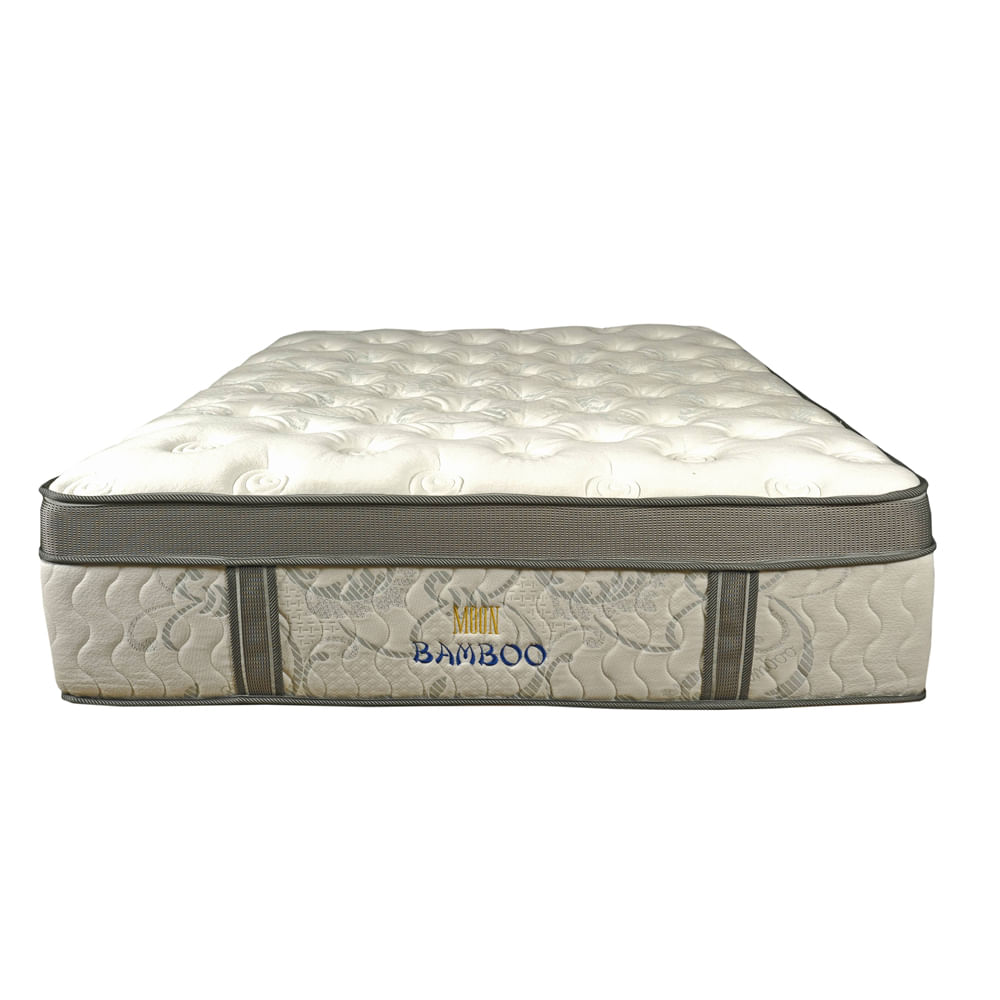 Colchon Bamboo Panal Pocket Y Resortado Sencillo 100 X 190