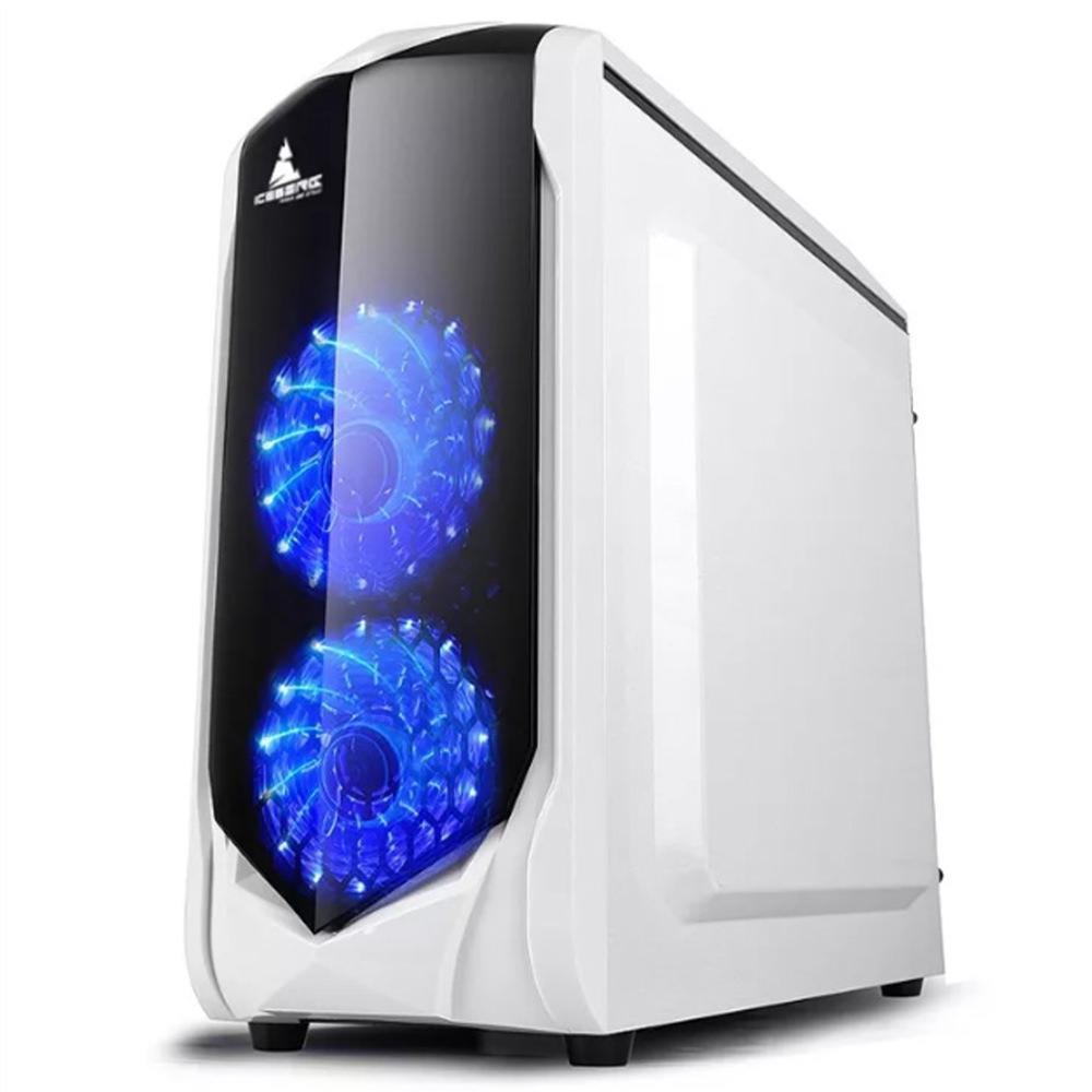 Caja Gabinete Iceberg Crystal G5 Blanco 3 Ventiladores 120mm img #4