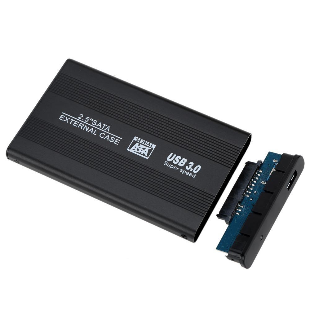 Caja de disco duro externo de 2.5 pulgadas, caja de disco duro USB 3.0 a  SATA SSD sin herramientas para 0.276 in y 0.374 in, carcasa para disco duro