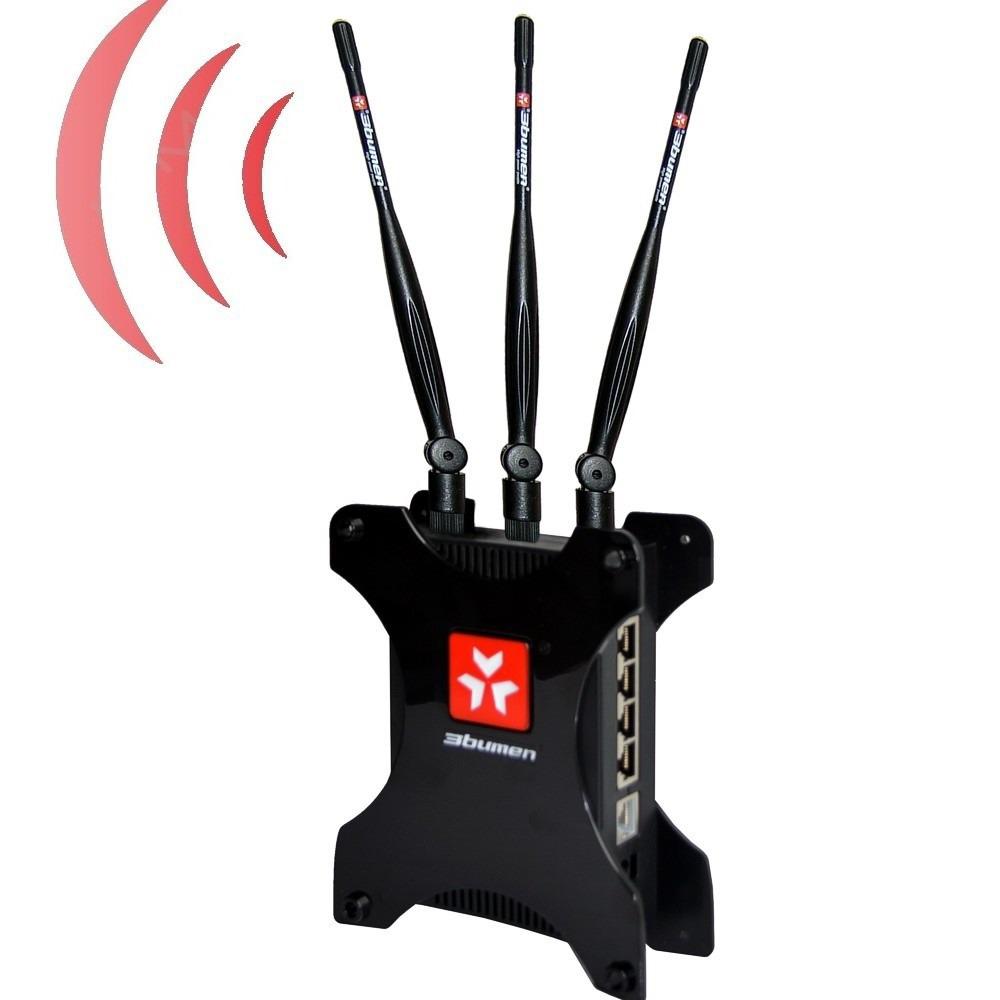 Router Rompemuros 3Bumen 3 Antenas - Repetidor Wifi