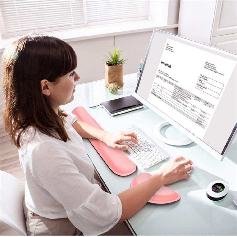 Cojín De Reposamuñecas Para Teclado De Piel Sintética img #4