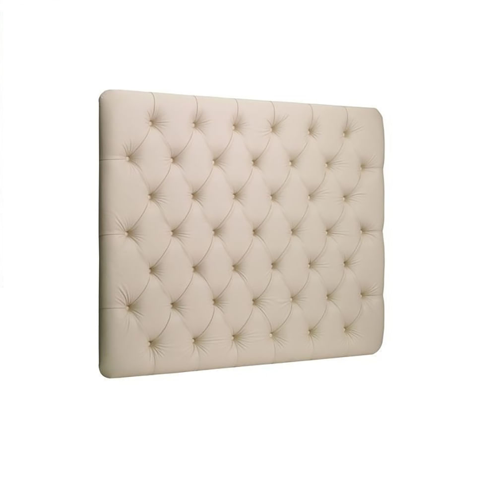 Cabecero Tapizado Base Cama King Rombos Beige