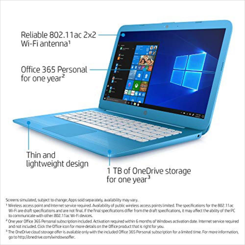 Portátil Hp De 14 Pulgadas, Procesador Intel Celeron N3060, Memoria Sdram De 4 Gb img #3