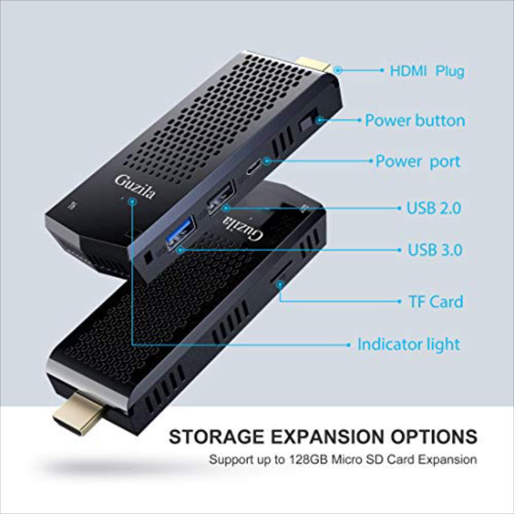 Mini Pc Stick,T6 Intel Atom Z8350 Windows 10 Pro Computer Stick 4Gb Ddr 64Gb img #2