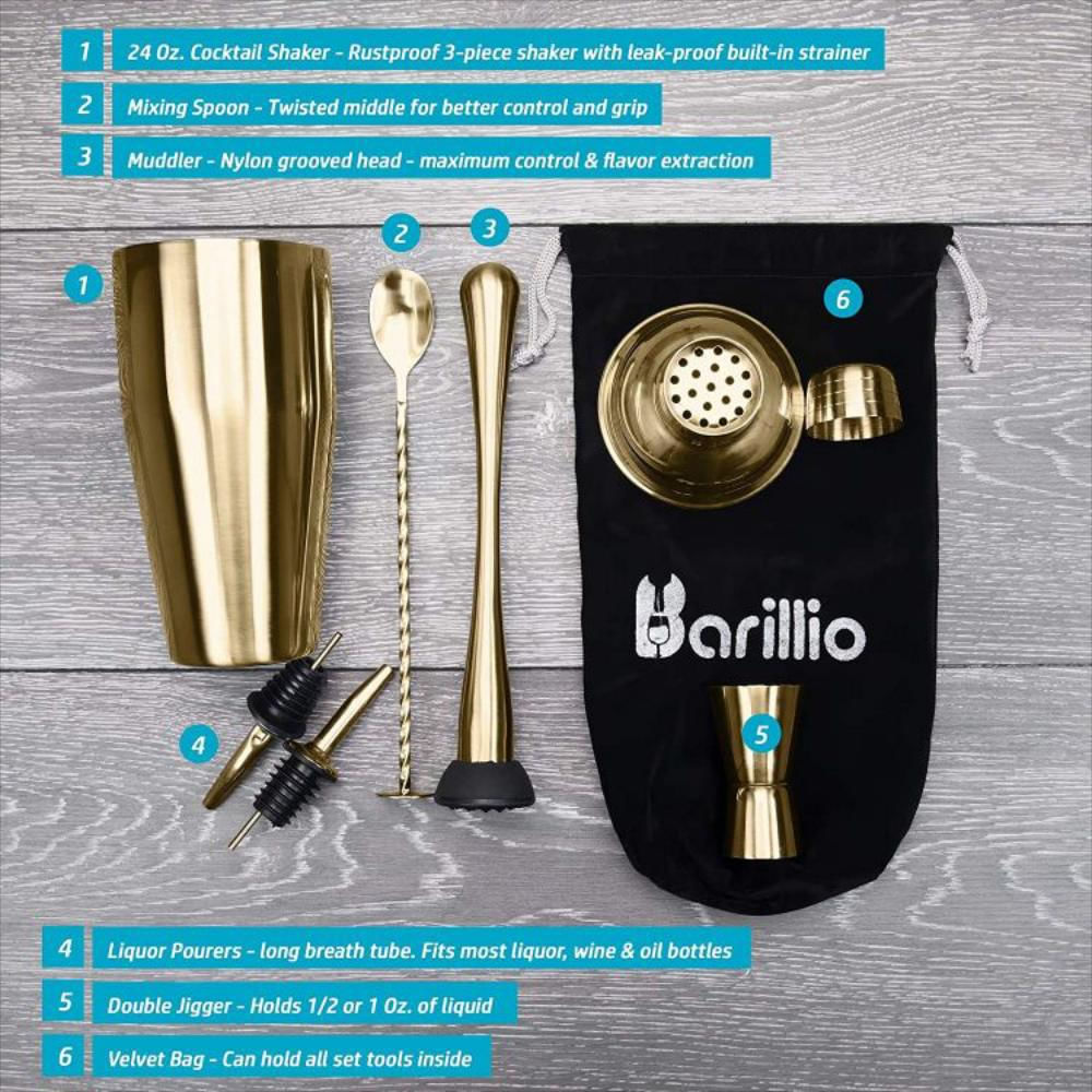 Juego De Coctelera Para Cantinero Batidora De Martini img #2