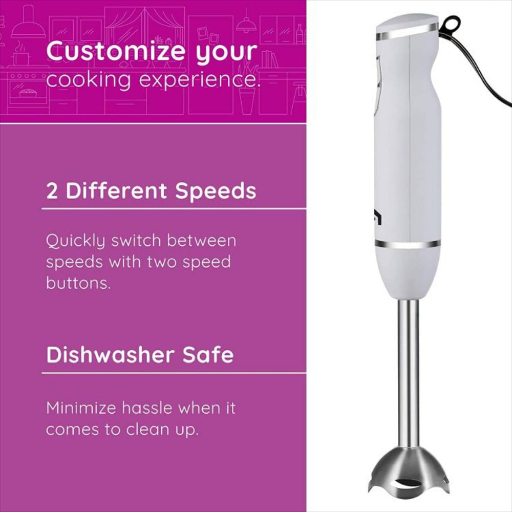 Batidora De Mano De Inmersión De 2 Velocidades Con Eje img #2
