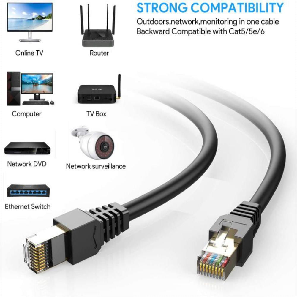 Cable Ethernet Cat7 Blindado Al Aire Libre img #2
