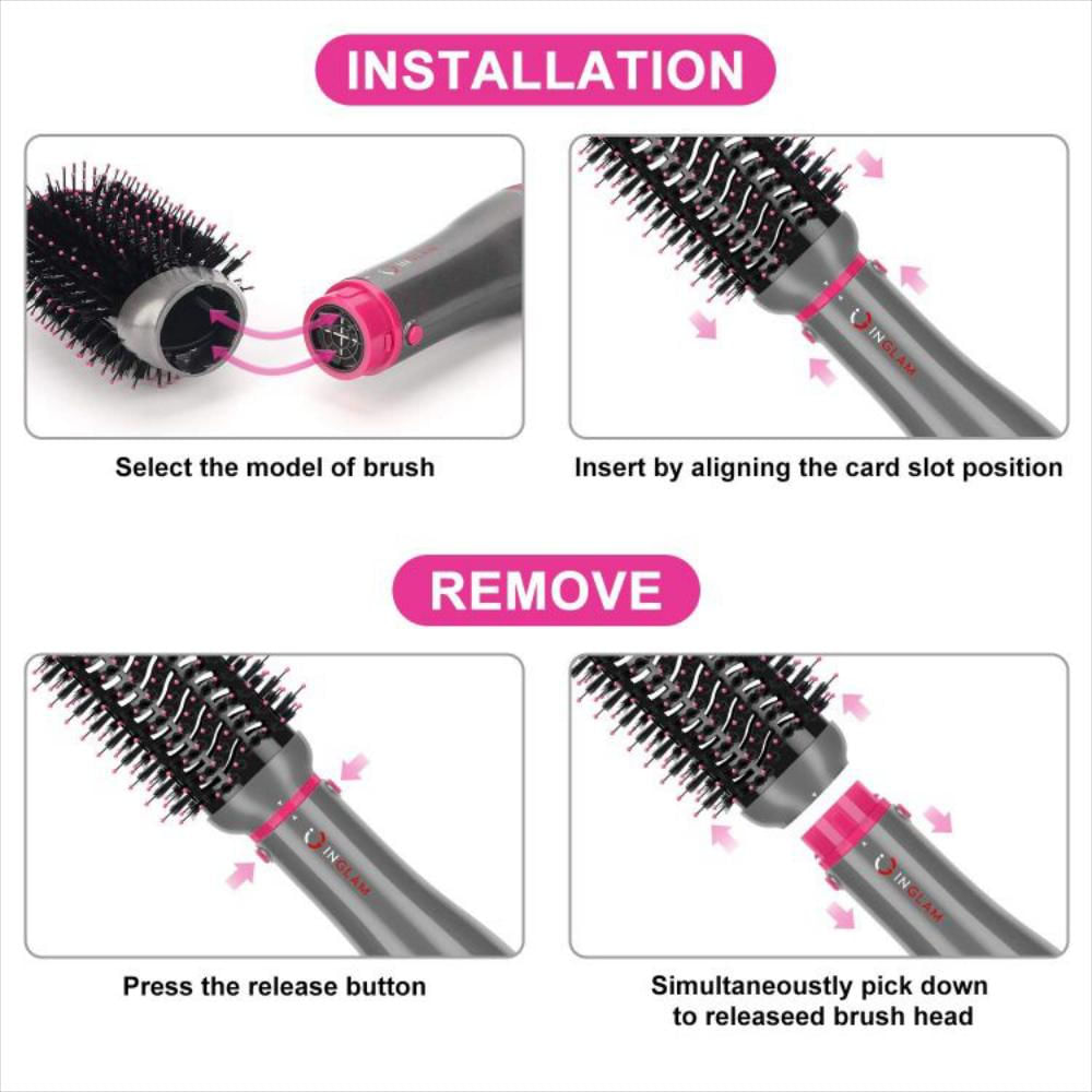 Kit De Cepillos De Aire Caliente Con Cabezal Intercambiable img #2