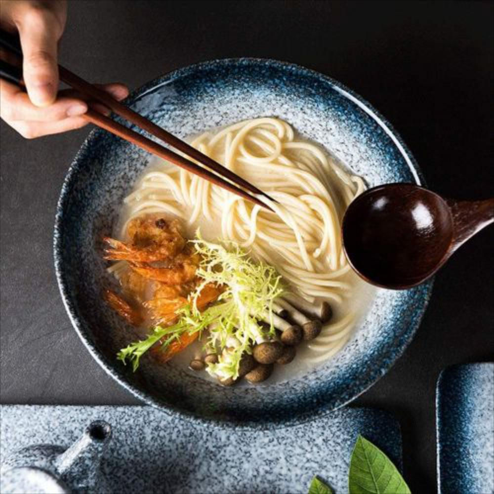 Cuencos De Cerámica Japoneses Con Palillos Y Estantes img #4