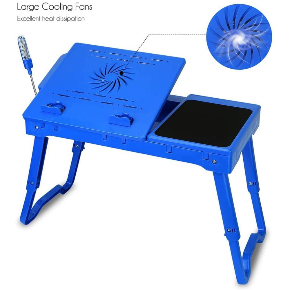 Minimesa De Cama Para Portátil Plegable Con Ventilador img #2
