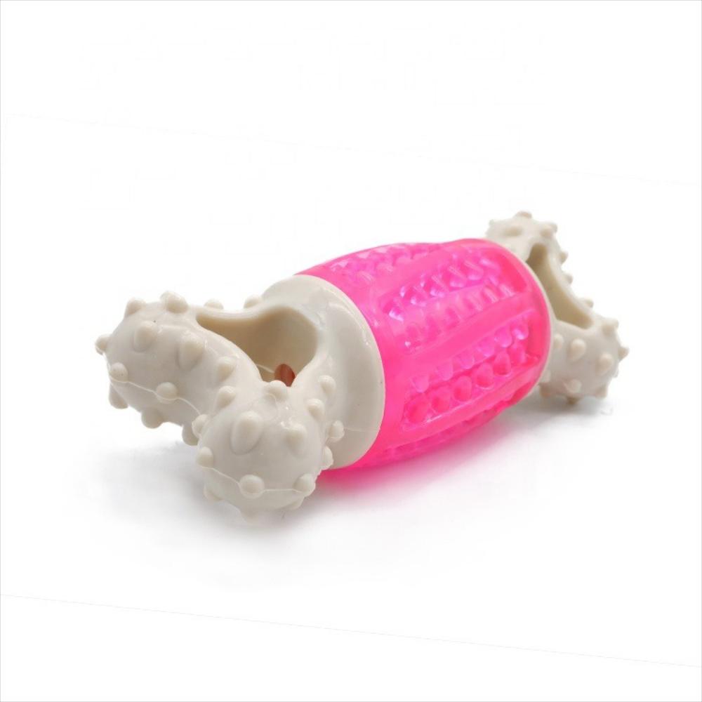 Juguete Rasca Encias Hueso Masticable Para Perro Gato Rosa img #3