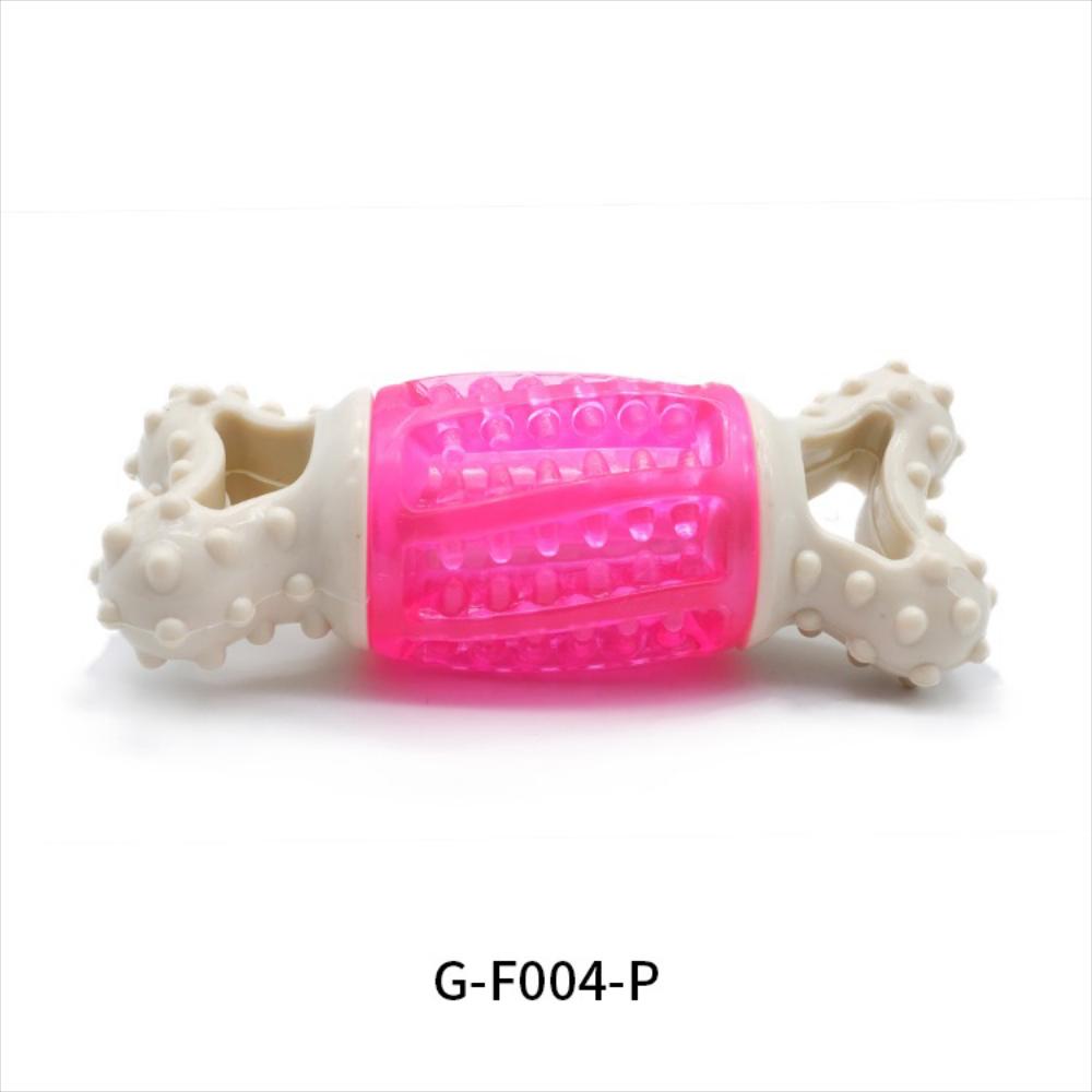 Juguete Rasca Encias Hueso Masticable Para Perro Gato Rosa img #4