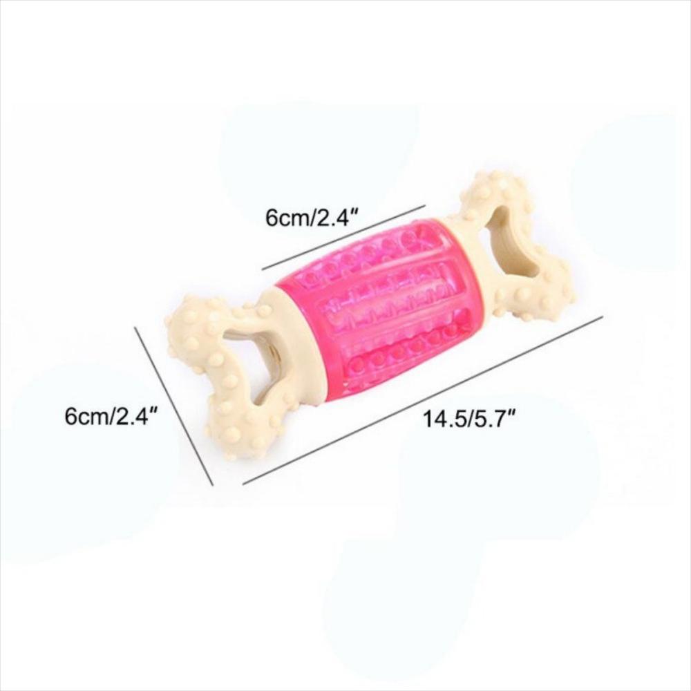 Juguete Rasca Encias Hueso Masticable Para Perro Gato Rosa img #5