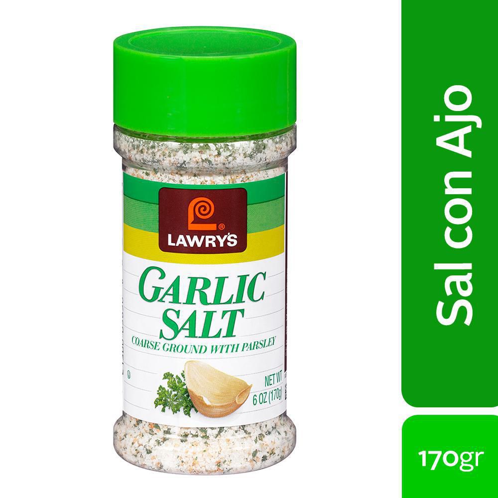 SAL DE AJO CON PEREJIL LAWRYS MARCA EXCLUSIVA 170 gr