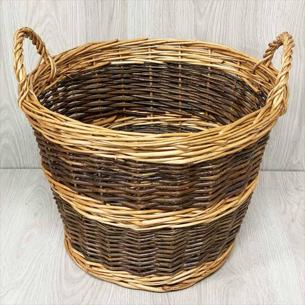 92697 Canasto Rd 44X32cm Tejido Asas Caf Natu img #1