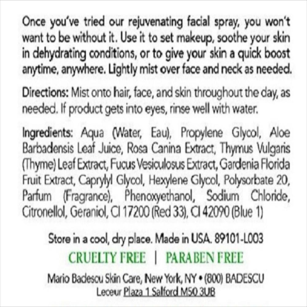Mario Badescu Spray Facial Aloe, Manzanilla Y Lavanda 118Ml img #3