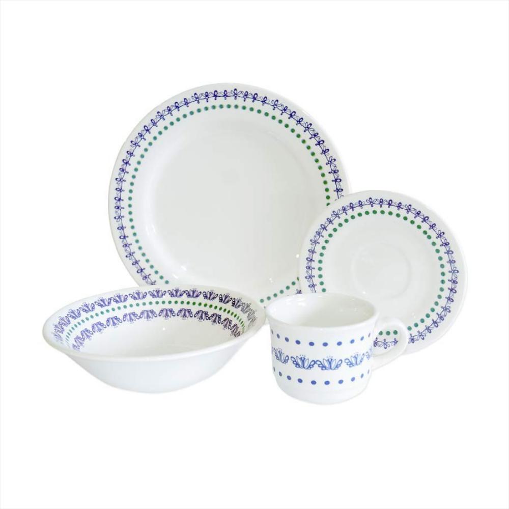 Vajilla Corona 4 Puestos 16 Piezas Toscana