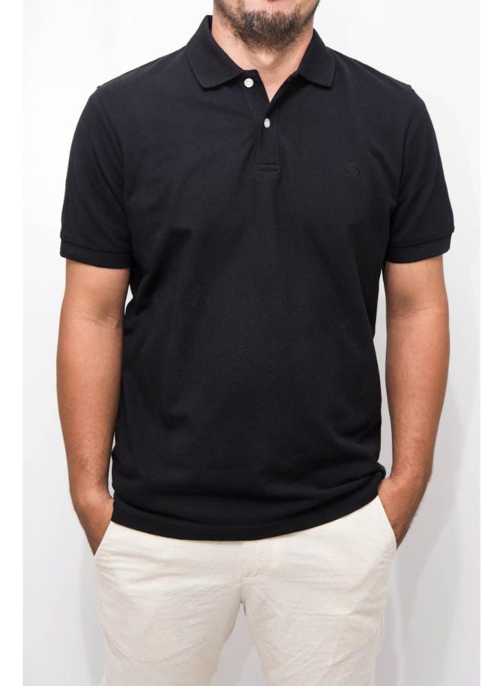 Camisa negra tipo discount polo