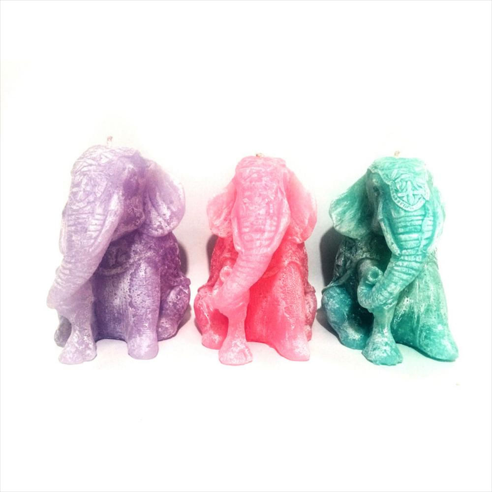 Velas Decorativa Elefante Sentado Morado . Egg Productos De Paz. img #2