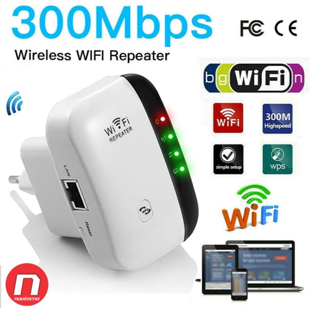 Amplificador Señal WiFi 300mbps con Ethernet WAN/LAN,  WPS,Ap/Repetidor,Compatible con Enrutador Inalámbrico, YUIN - AliExpress