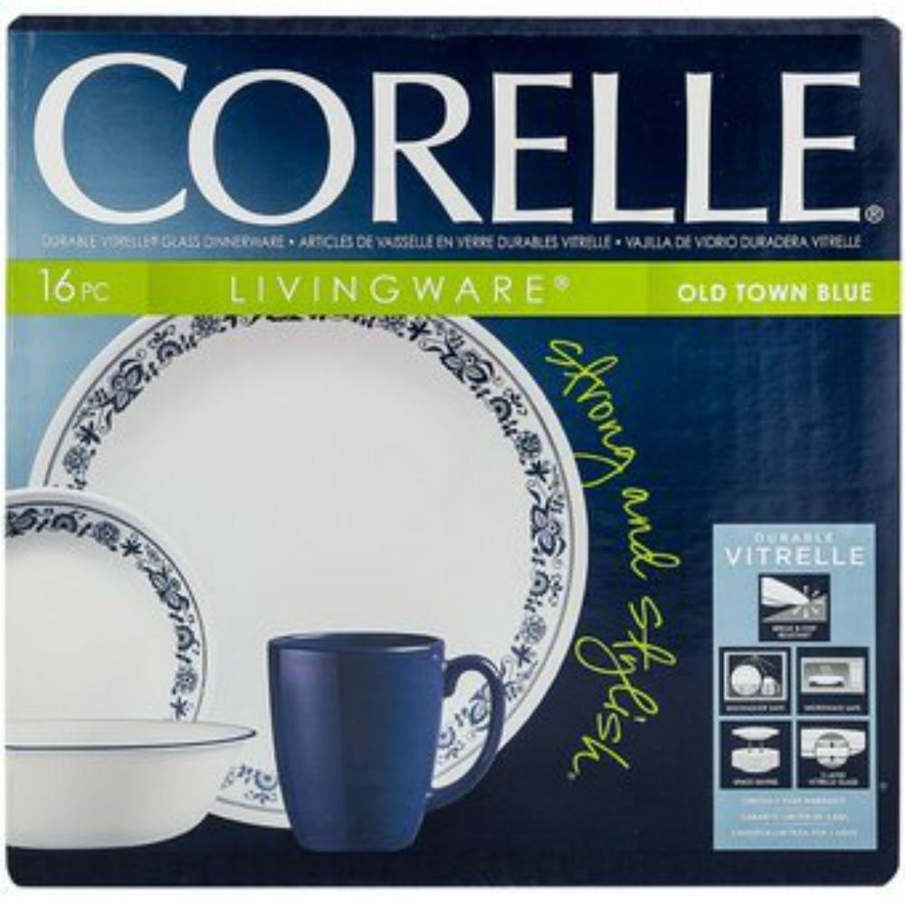 Vajilla Corelle 32 Piezas 8 Puestos Old Town Azul 1123460