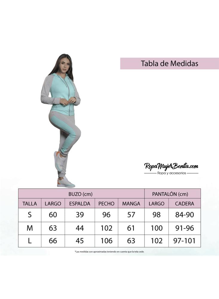 Tallas de sudaderas online para mujer