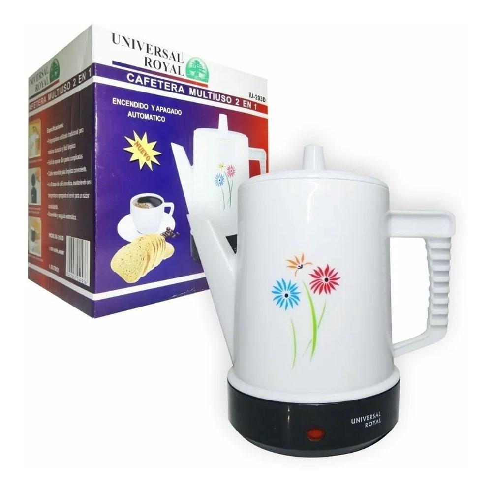 Cafetera Electrica Ur Iu 203D/C 6 Tazas Automatica Hervidora 1 Litro