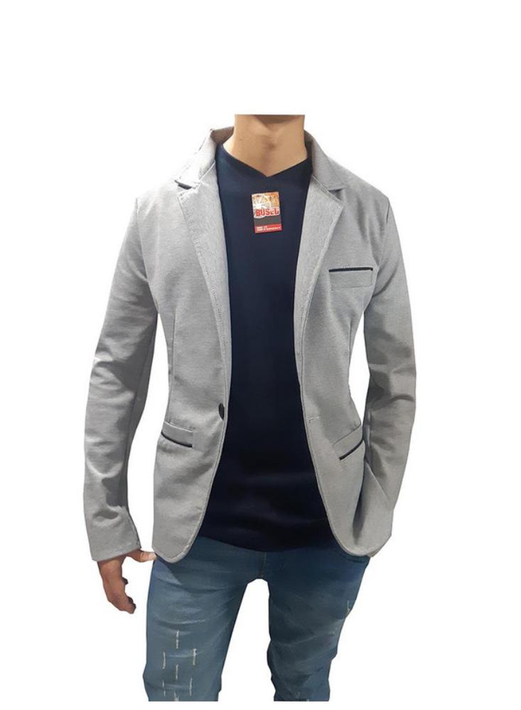 Chaqueta Formal O Bleiser Para Hombre Un Bot n Gris Claro M Gris Claro