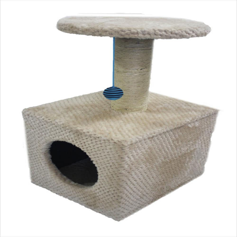 Rascador Para Gato, Casa Rascador Beige img #1