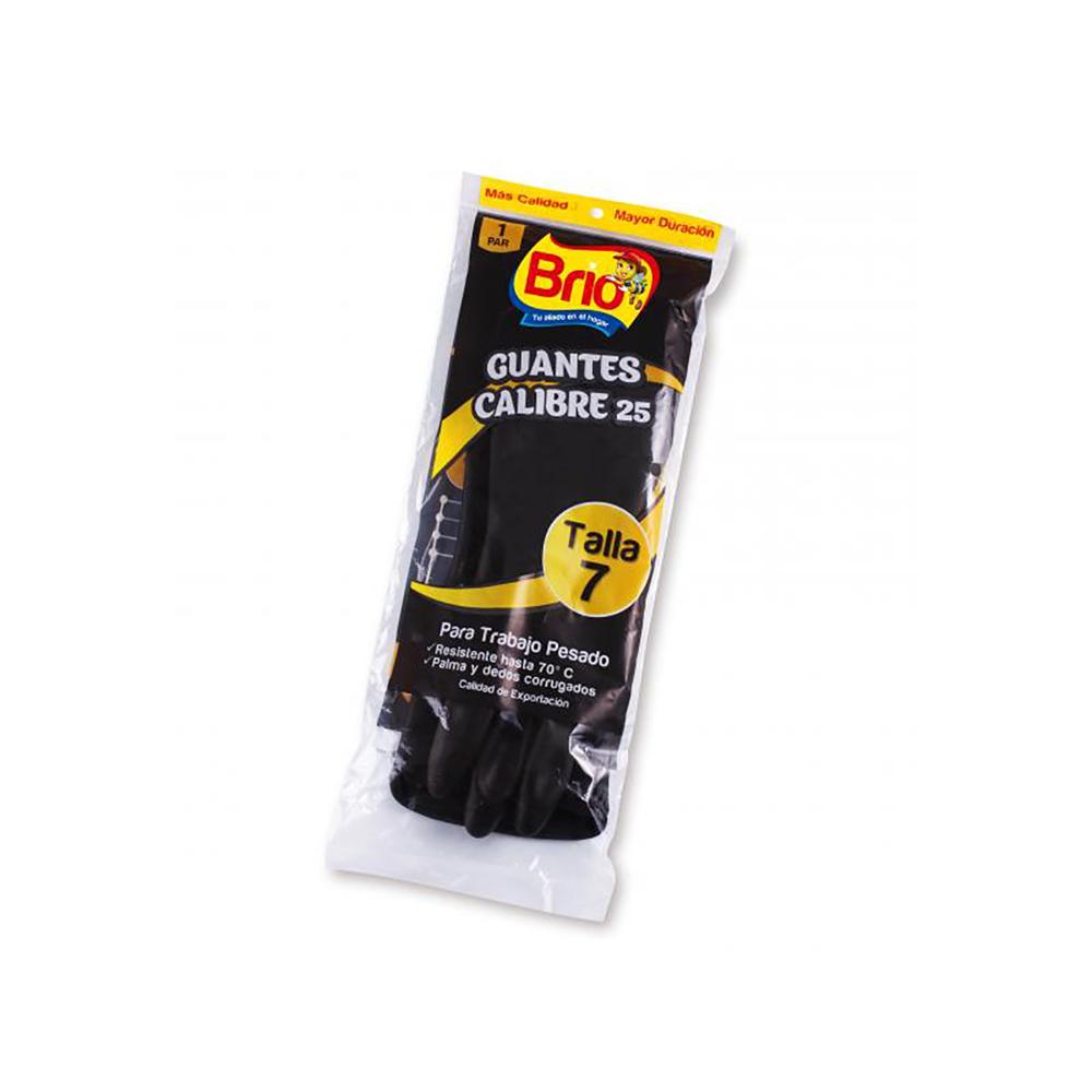 Guante de Látex Industrial Cal 25 Brio Par  T10