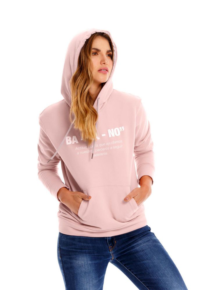 Buzo Con Capucha Para Mujer XS ROSADO